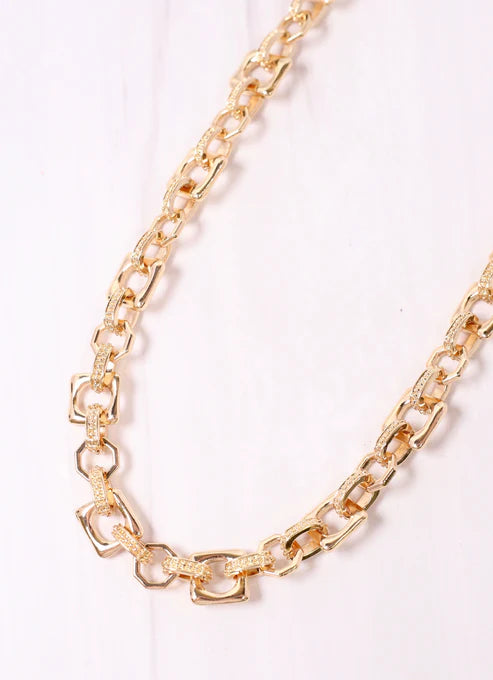 Cowan Link Necklace GOLD-Necklaces-Caroline Hill-LouisGeorge Boutique, Women’s Fashion Boutique Located in Trussville, Alabama