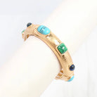 Regal Stone Stretch Bracelet Turquoise-Bracelet-Caroline Hill-LouisGeorge Boutique, Women’s Fashion Boutique Located in Trussville, Alabama