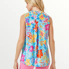 Floral Print Sleeveless Tank Top - Blue - Plus/Regular-Apparel-Dear Scarlett-LouisGeorge Boutique, Women’s Fashion Boutique Located in Trussville, Alabama