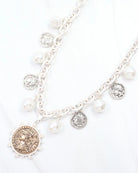 Victoria Charm Necklace Worn Silver-Necklaces-Caroline Hill-LouisGeorge Boutique, Women’s Fashion Boutique Located in Trussville, Alabama