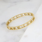 Gentry Roman Numeral Cuff Bracelet Gold-Bracelet-Caroline Hill-LouisGeorge Boutique, Women’s Fashion Boutique Located in Trussville, Alabama