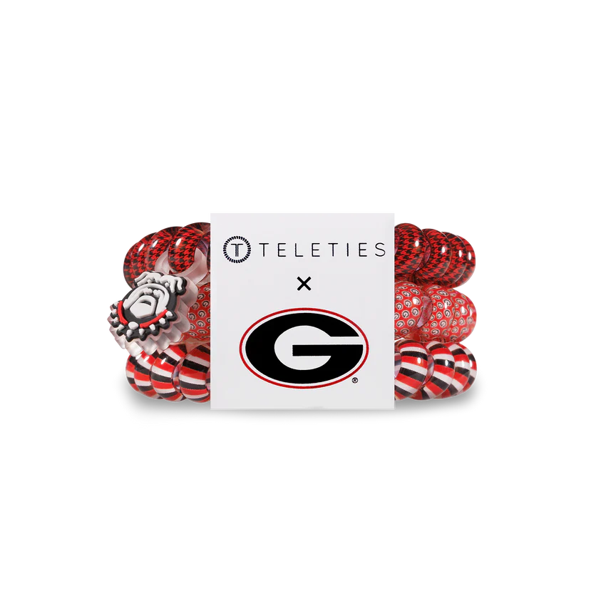 TELETIES University of Georgia Large Hair Tie-Accessories-TELETIES-LouisGeorge Boutique, Women’s Fashion Boutique Located in Trussville, Alabama