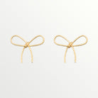 Gold Rope Bow Earrings-Earrings-LouisGeorge Boutique-LouisGeorge Boutique, Women’s Fashion Boutique Located in Trussville, Alabama