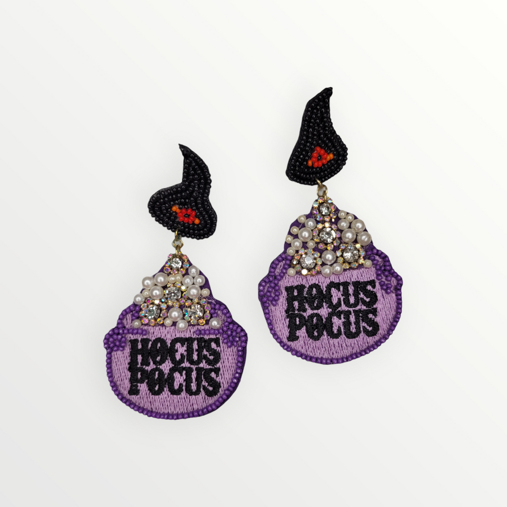 Hocus Pocus Cauldron Earrings-Earrings-LouisGeorge Boutique-LouisGeorge Boutique, Women’s Fashion Boutique Located in Trussville, Alabama