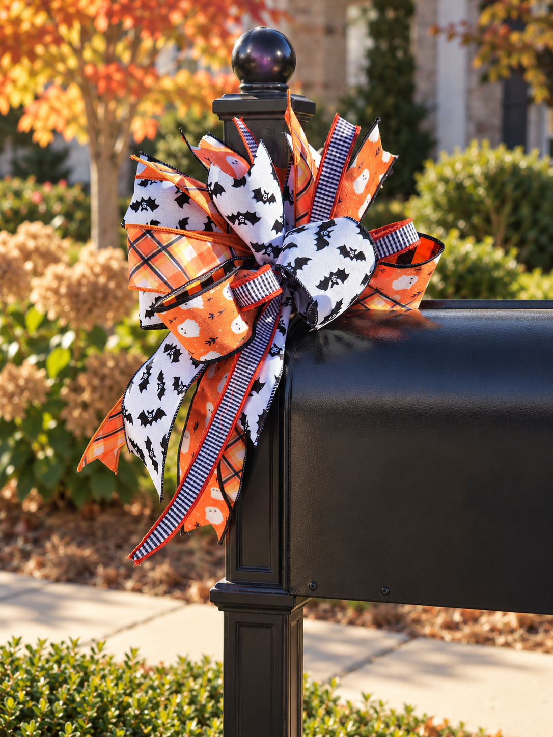 Halloween Signature Mailbox Bow-Home Decor-LouisGeorge Boutique-LouisGeorge Boutique, Women’s Fashion Boutique Located in Trussville, Alabama
