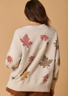 Taupe Luxe Fall Leaves Sweater-Apparel-Fantastic Fawn-LouisGeorge Boutique, Women’s Fashion Boutique Located in Trussville, Alabama