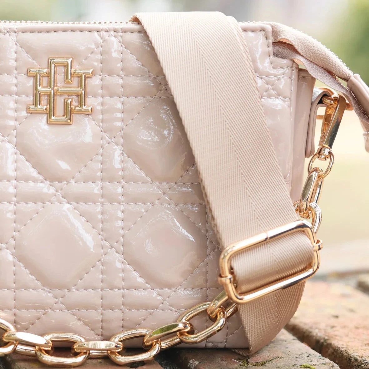 Jace Quilted Crossbody - Nude-Crossbody-Caroline Hill-LouisGeorge Boutique, Women’s Fashion Boutique Located in Trussville, Alabama