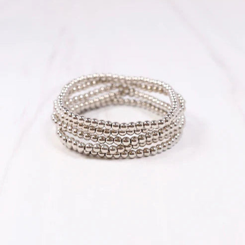 Kendale Bracelet Set Silver-Bracelet-Caroline Hill-LouisGeorge Boutique, Women’s Fashion Boutique Located in Trussville, Alabama