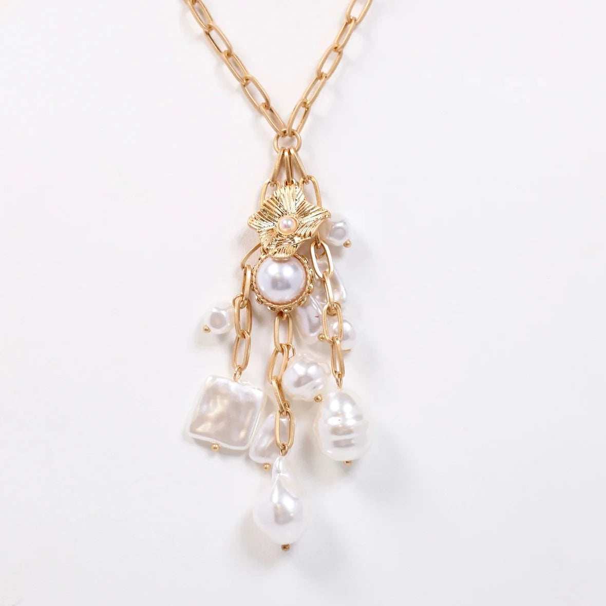 Kildare Necklace with Pearls-Necklaces-Caroline Hill-LouisGeorge Boutique, Women’s Fashion Boutique Located in Trussville, Alabama