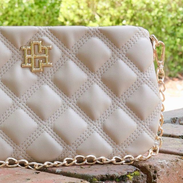 Livi Quilted Crossbody - Taupe-Crossbody-Caroline Hill-LouisGeorge Boutique, Women’s Fashion Boutique Located in Trussville, Alabama