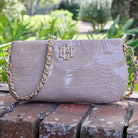 Livi Quilted Crossbody - Taupe Patent-Crossbody-Caroline Hill-LouisGeorge Boutique, Women’s Fashion Boutique Located in Trussville, Alabama