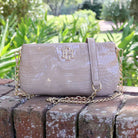 Livi Quilted Crossbody - Taupe Patent-Crossbody-Caroline Hill-LouisGeorge Boutique, Women’s Fashion Boutique Located in Trussville, Alabama