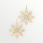 Matte Gold Snowflake Earrings-Earrings-LouisGeorge Boutique-LouisGeorge Boutique, Women’s Fashion Boutique Located in Trussville, Alabama