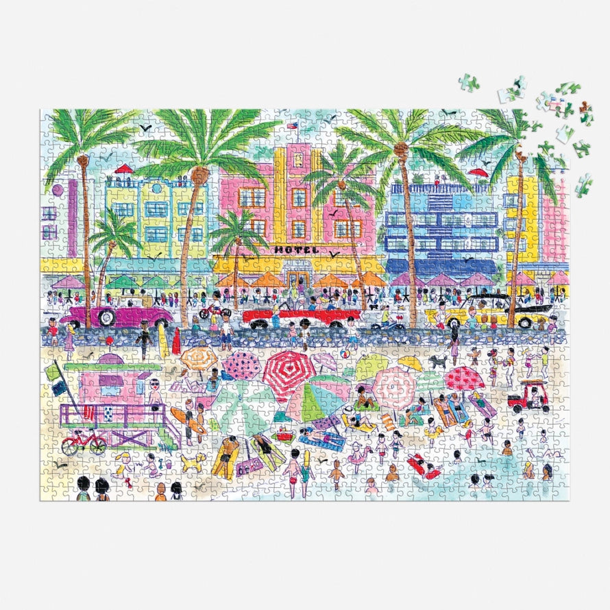Michael Storrings South Beach Miami 1000 Piece Puzzle-Puzzles-LouisGeorge Boutique-LouisGeorge Boutique, Women’s Fashion Boutique Located in Trussville, Alabama
