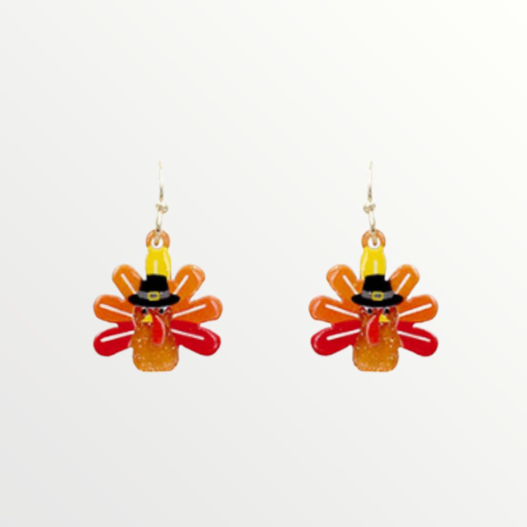 Mini Turkey Earrings-Earrings-LouisGeorge Boutique-LouisGeorge Boutique, Women’s Fashion Boutique Located in Trussville, Alabama