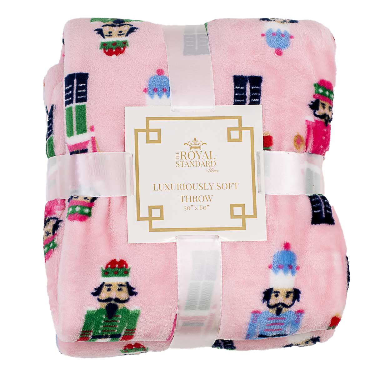 Nutcracker March Throw - Pink/Multi-Blanket Throw-The Royal Standard-LouisGeorge Boutique, Women’s Fashion Boutique Located in Trussville, Alabama