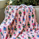 Nutcracker March Throw - Pink/Multi-Blanket Throw-The Royal Standard-LouisGeorge Boutique, Women’s Fashion Boutique Located in Trussville, Alabama