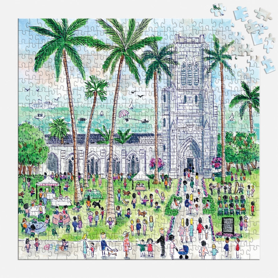 Michael Storrings Sunday in Palm Beach 500 Piece Puzzle-Puzzles-LouisGeorge Boutique-LouisGeorge Boutique, Women’s Fashion Boutique Located in Trussville, Alabama