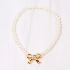 Caroline Pearl Bracelet with Bow-Bracelet-Caroline Hill-LouisGeorge Boutique, Women’s Fashion Boutique Located in Trussville, Alabama