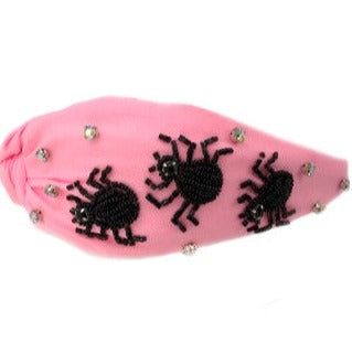 Pink Spider Embellished Headband-Headband-LouisGeorge Boutique-LouisGeorge Boutique, Women’s Fashion Boutique Located in Trussville, Alabama