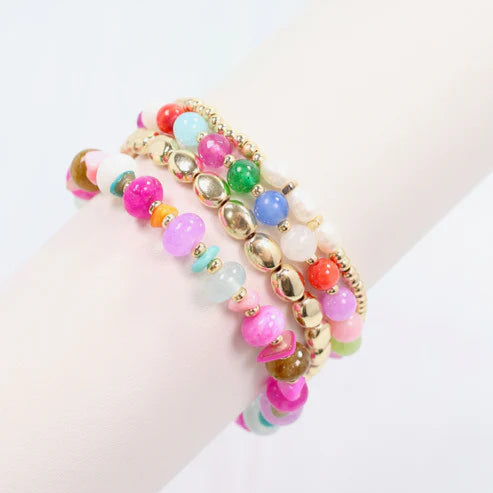 Jerome Beaded Stretch Bracelet Multi-Bracelet-Caroline Hill-LouisGeorge Boutique, Women’s Fashion Boutique Located in Trussville, Alabama