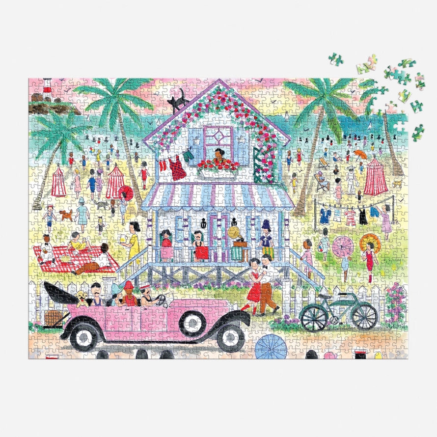 Michael Storrings Roaring 20s Beach House 1000 Piece Puzzle-Puzzles-LouisGeorge Boutique-LouisGeorge Boutique, Women’s Fashion Boutique Located in Trussville, Alabama