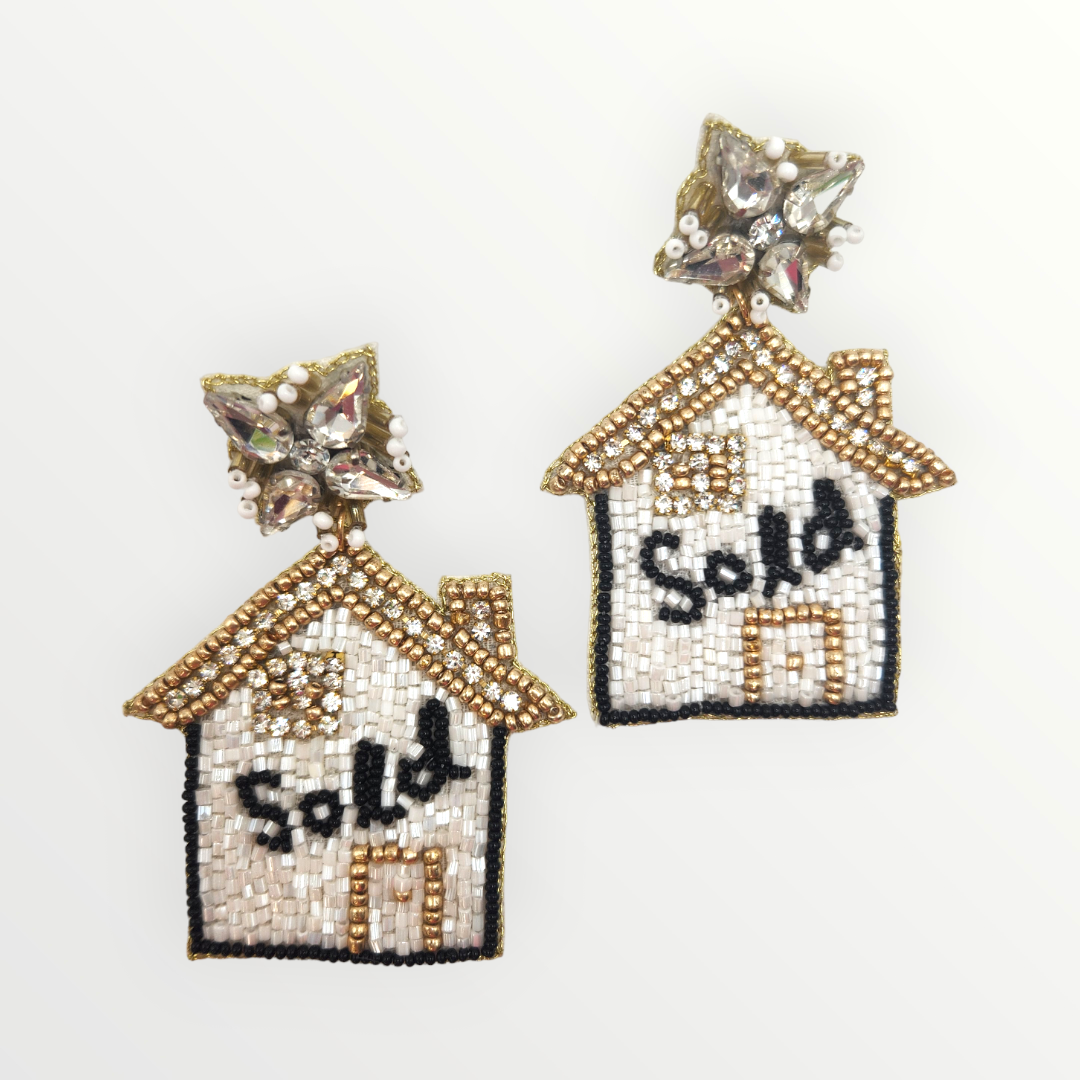 Home Sold Beaded Earrings-Earrings-LouisGeorge Boutique-LouisGeorge Boutique, Women’s Fashion Boutique Located in Trussville, Alabama