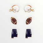 Auburn Gameday Mini Football Studs-Earrings-LouisGeorge Boutique-LouisGeorge Boutique, Women’s Fashion Boutique Located in Trussville, Alabama