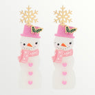 Pink Snowman Earrings-Earrings-LouisGeorge Boutique-LouisGeorge Boutique, Women’s Fashion Boutique Located in Trussville, Alabama