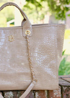 Melissa Tote - Taupe Patent-Crossbody-Caroline Hill-LouisGeorge Boutique, Women’s Fashion Boutique Located in Trussville, Alabama