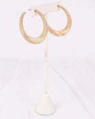 Torres Textured Hoop Earring Gold-Earrings-Caroline Hill-LouisGeorge Boutique, Women’s Fashion Boutique Located in Trussville, Alabama
