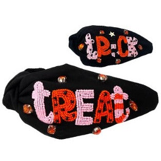 Black Trick or Treat Embellished Headband-Headband-LouisGeorge Boutique-LouisGeorge Boutique, Women’s Fashion Boutique Located in Trussville, Alabama