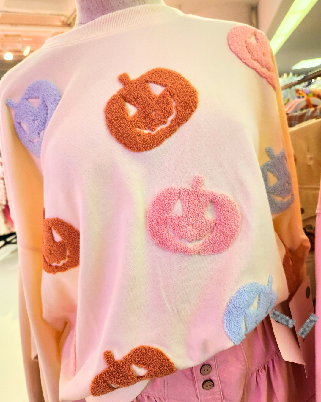 Cream Pumpkin Oversized Pullover-Apparel-Peach Love-LouisGeorge Boutique, Women’s Fashion Boutique Located in Trussville, Alabama
