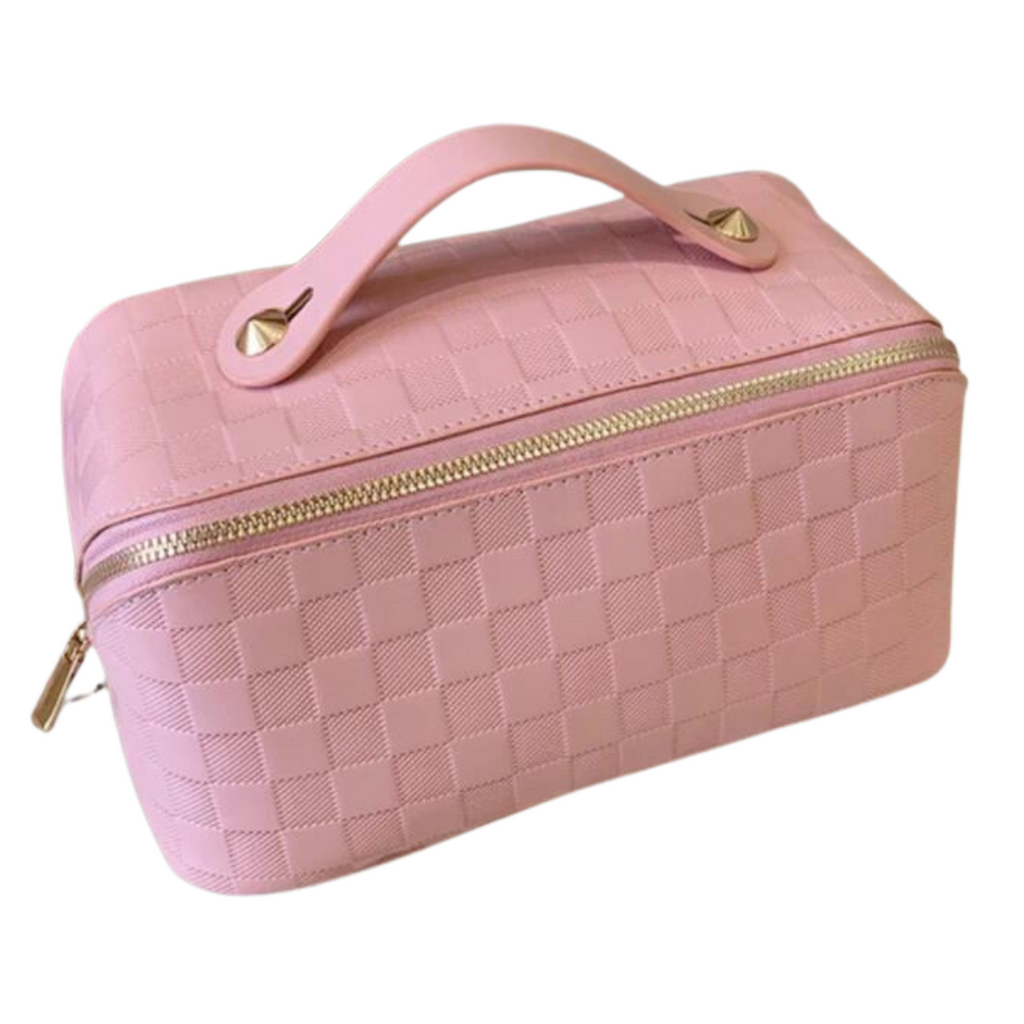 Pink Open Flat Cosmetic Travel Bag-Health & Beauty-LouisGeorge Boutique-LouisGeorge Boutique, Women’s Fashion Boutique Located in Trussville, Alabama