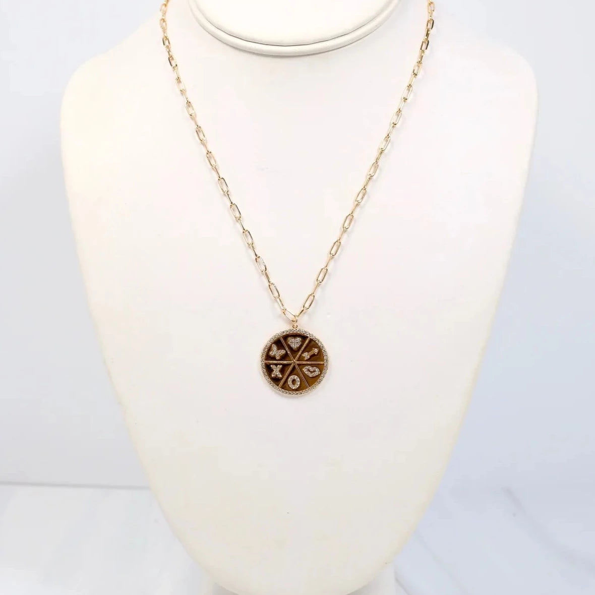 Winneway Charm Necklace Gold-Necklaces-Caroline Hill-LouisGeorge Boutique, Women’s Fashion Boutique Located in Trussville, Alabama