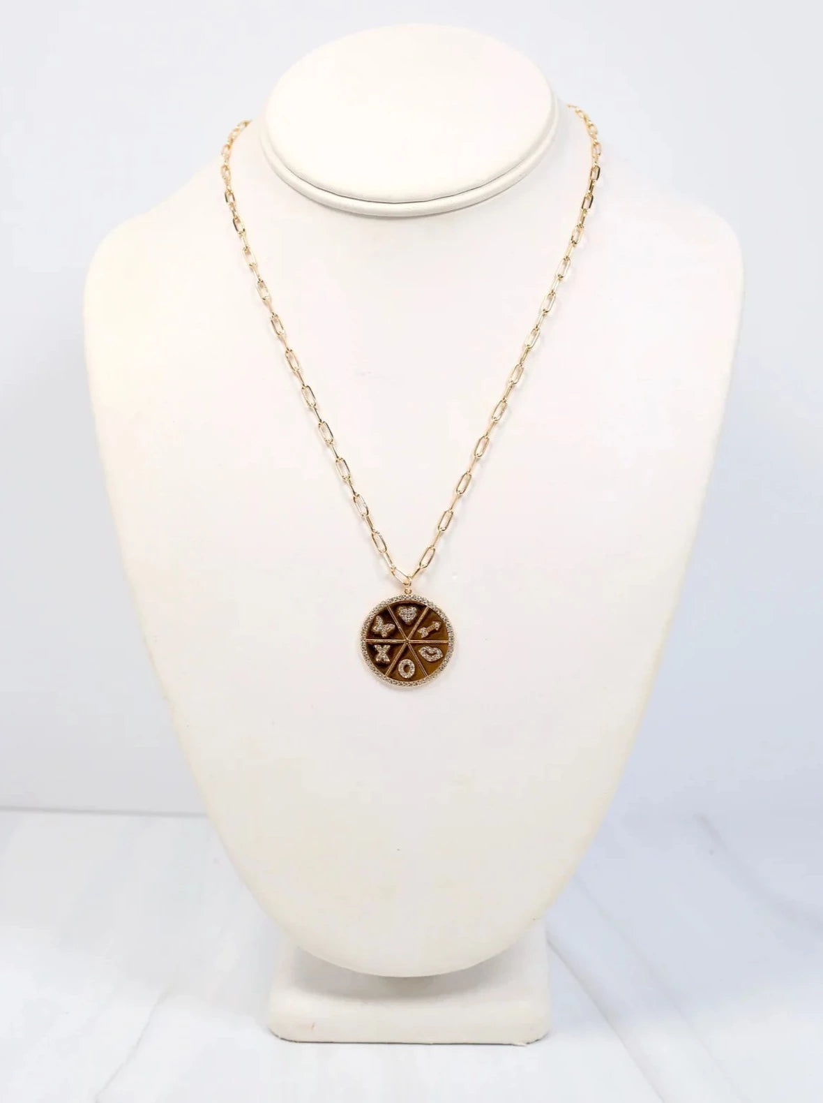 Winneway Charm Necklace Gold-Necklaces-Caroline Hill-LouisGeorge Boutique, Women’s Fashion Boutique Located in Trussville, Alabama