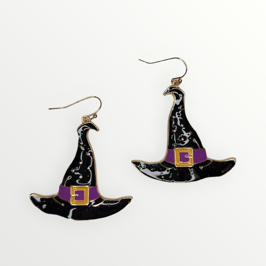 Witch Hat Earrings-Earrings-LouisGeorge Boutique-LouisGeorge Boutique, Women’s Fashion Boutique Located in Trussville, Alabama