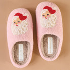 Cozy Santa Slippers - Pink-Slippers-The Darling Effect-LouisGeorge Boutique, Women’s Fashion Boutique Located in Trussville, Alabama
