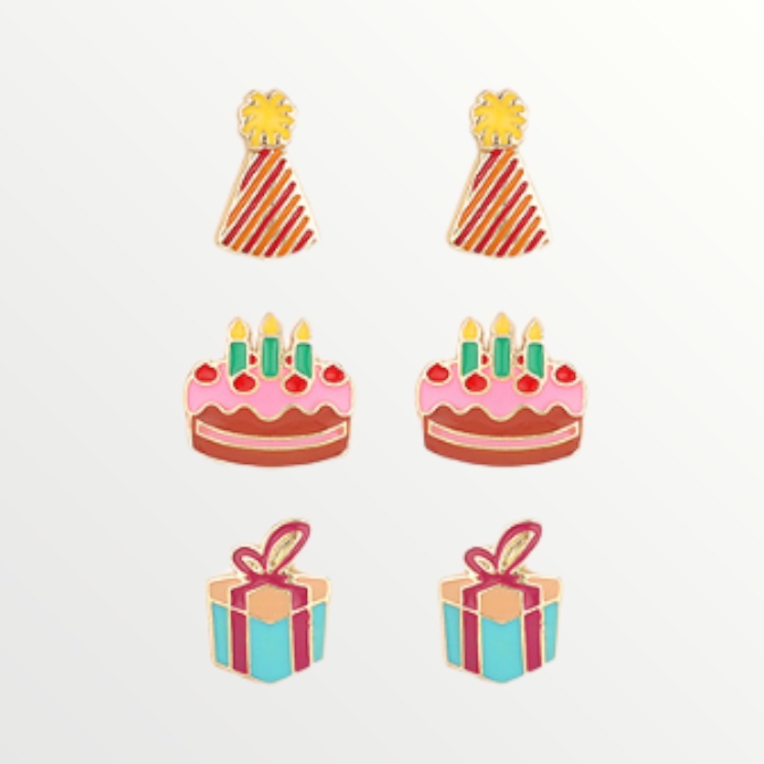 Birthday Charm Earring Set-Earrings-LouisGeorge Boutique-LouisGeorge Boutique, Women’s Fashion Boutique Located in Trussville, Alabama