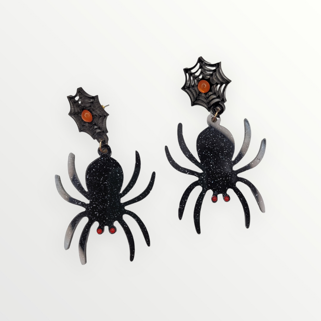 Sparkly Spider Earrings-Earrings-LouisGeorge Boutique-LouisGeorge Boutique, Women’s Fashion Boutique Located in Trussville, Alabama