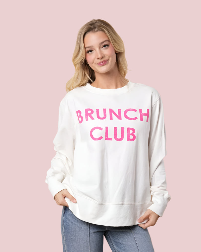 Brunch Club Solid Knit Pullover - White - Plus-Sweater-White Birch-LouisGeorge Boutique, Women’s Fashion Boutique Located in Trussville, Alabama