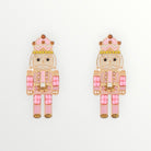 Pink Glitter Nutcracker Earrings-Earrings-LouisGeorge Boutique-LouisGeorge Boutique, Women’s Fashion Boutique Located in Trussville, Alabama