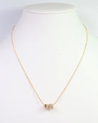 Atlantic Rondelle Charm Necklace WR Gold-Necklaces-Caroline Hill-LouisGeorge Boutique, Women’s Fashion Boutique Located in Trussville, Alabama
