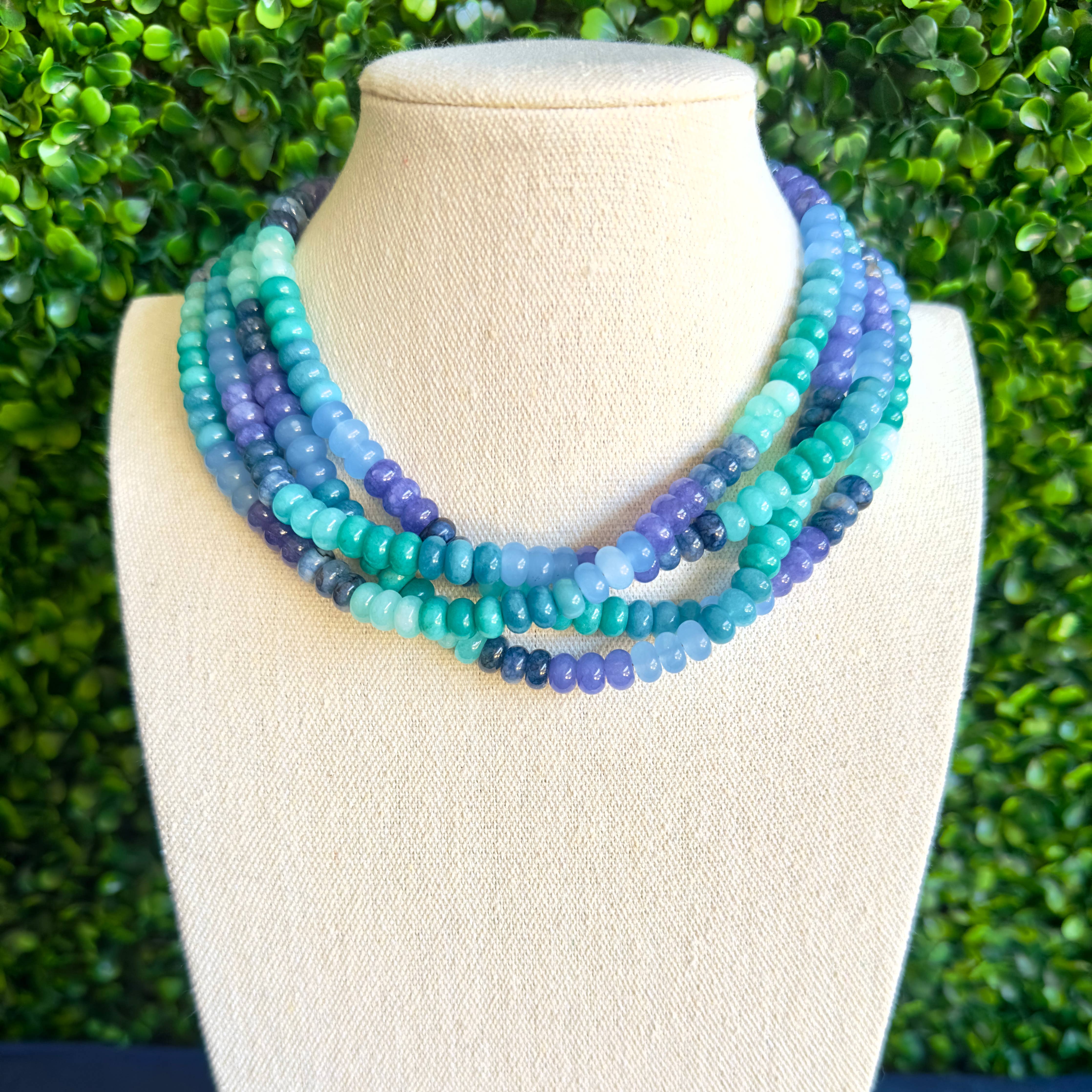 Ocean Multi Beaded Necklace-Necklace-LouisGeorge Boutique-LouisGeorge Boutique, Women’s Fashion Boutique Located in Trussville, Alabama