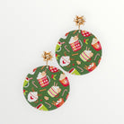 Gold Bow Green Hot Chocolate Earrings-Earrings-LouisGeorge Boutique-LouisGeorge Boutique, Women’s Fashion Boutique Located in Trussville, Alabama