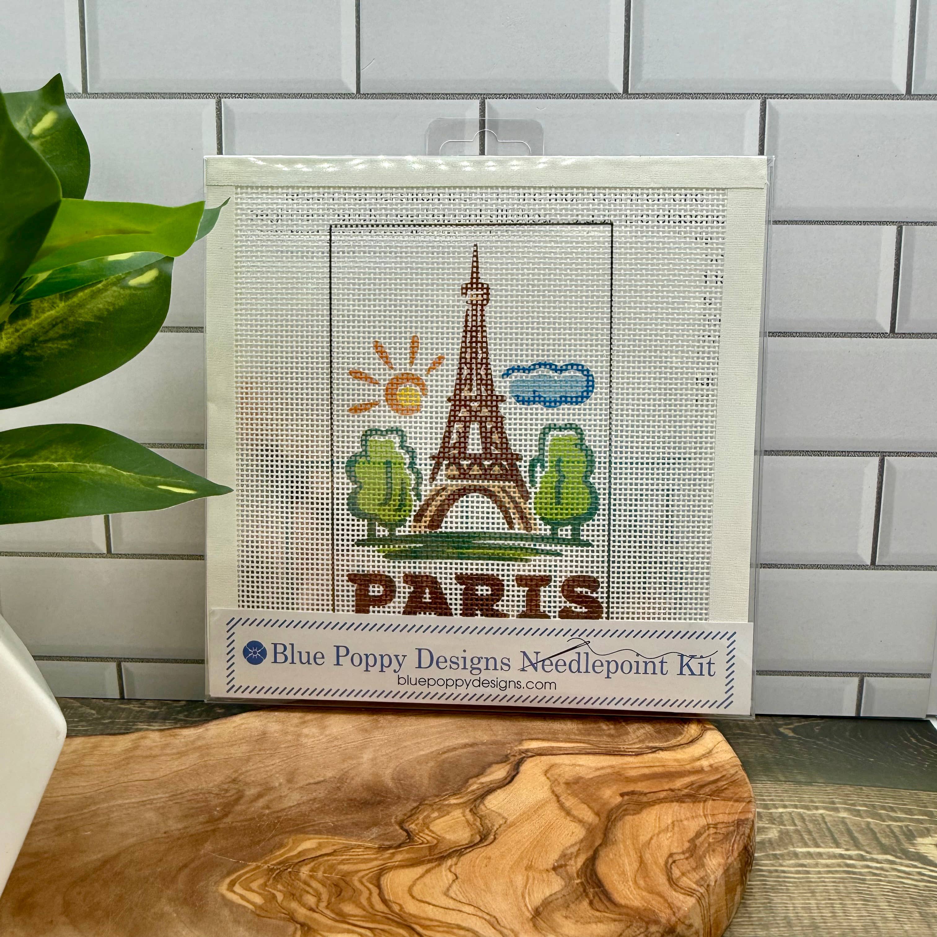 Paris Eiffel Tower Needlepoint Kit-Needlepoint Kit-LouisGeorge Boutique-LouisGeorge Boutique, Women’s Fashion Boutique Located in Trussville, Alabama