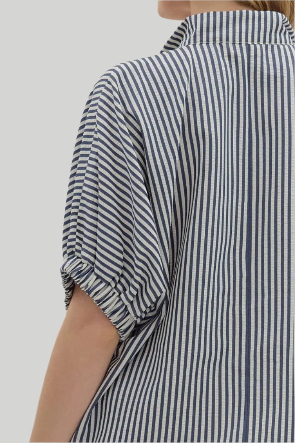 Navy Multi-Stripe Dolman Top - Plus/Regular-Apparel-Entro-LouisGeorge Boutique, Women’s Fashion Boutique Located in Trussville, Alabama