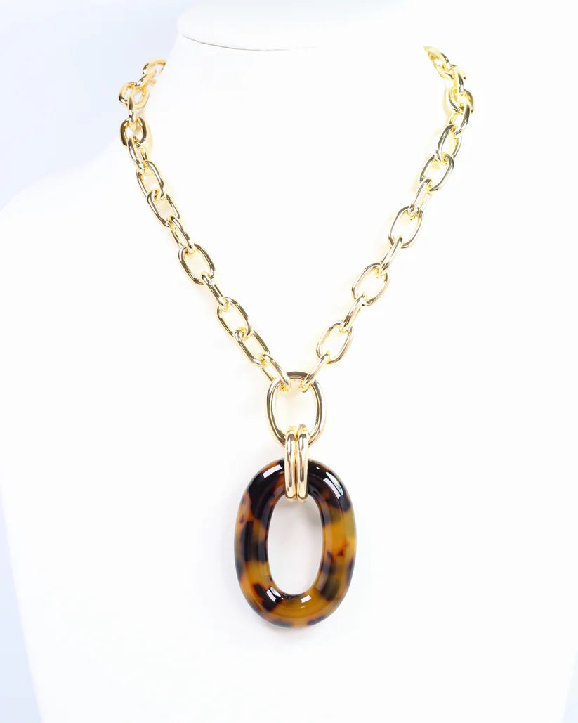 Theodora Pendant Necklace Gold-Necklaces-Caroline Hill-LouisGeorge Boutique, Women’s Fashion Boutique Located in Trussville, Alabama