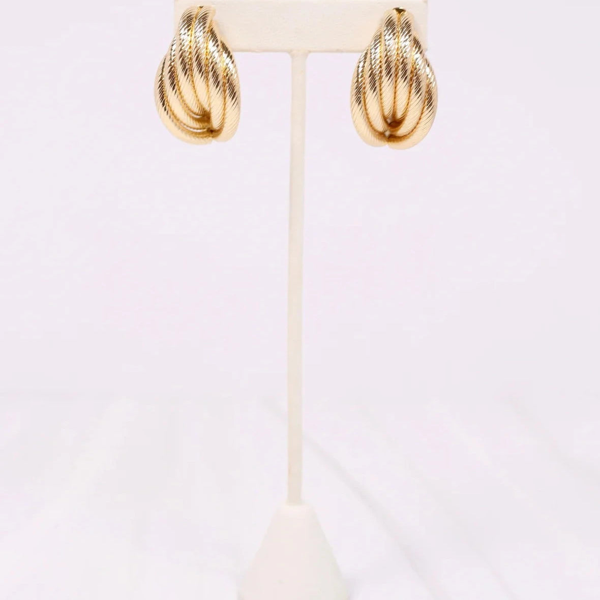 Felix Twisted Hoops Gold-Earrings-Caroline Hill-LouisGeorge Boutique, Women’s Fashion Boutique Located in Trussville, Alabama