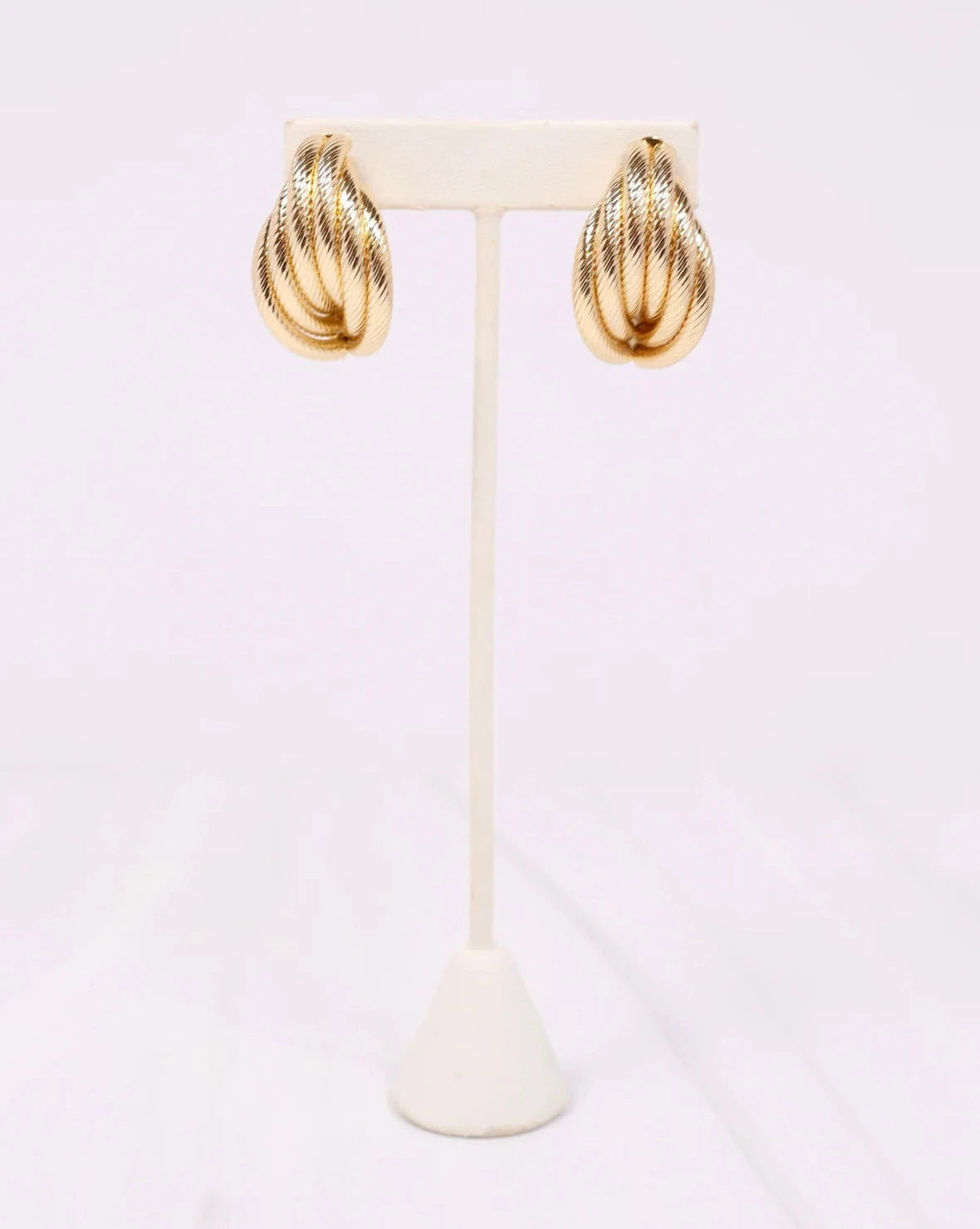 Felix Twisted Hoops Gold-Earrings-Caroline Hill-LouisGeorge Boutique, Women’s Fashion Boutique Located in Trussville, Alabama